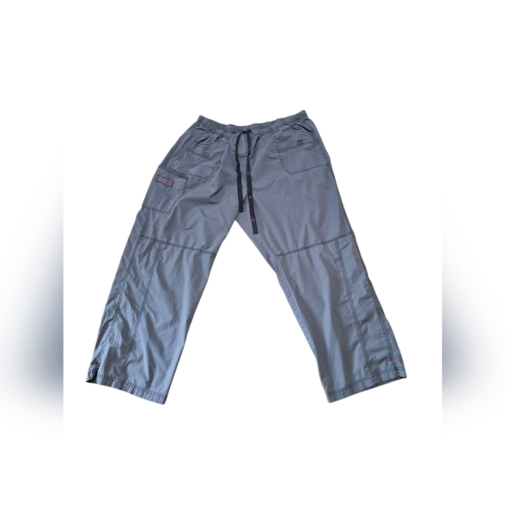Cid Resoures Scrub Pants Grey Drawstring Elastic Waist Size XL